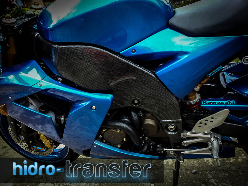 Cadru moto kawsaki zx10r carbon hidro-transfer